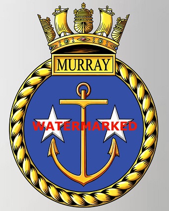 Coat of arms (crest) of the HMS Murray, Royal Navy