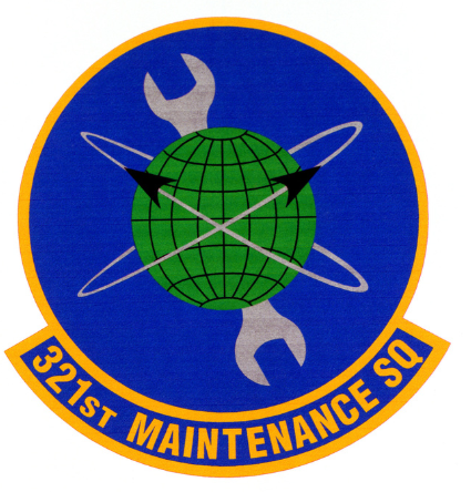 File:321st Maintenance Squadron, US Air Force.png