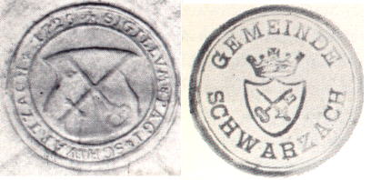 Wappen von Schwarzach (Rheinmünster)/Coat of arms (crest) of Schwarzach (Rheinmünster)