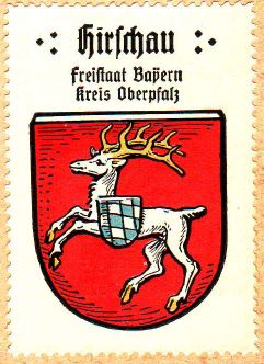 Wappen von Hirschau (Oberpfalz)/Coat of arms (crest) of Hirschau (Oberpfalz)