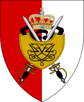 Coat of arms (crest) of Royal Danish Military Academy, Danish Army