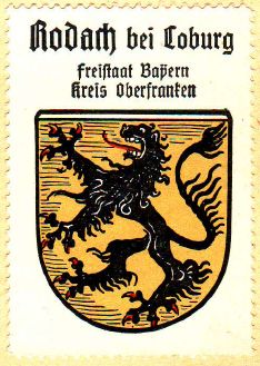 Wappen von Bad Rodach/Coat of arms (crest) of Bad Rodach