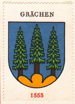 Wappen von/Blason de Grächen