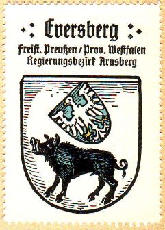 Wappen von Eversberg/Coat of arms (crest) of Eversberg