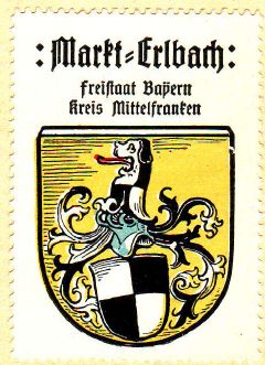 Wappen von Markt Erlbach/Coat of arms (crest) of Markt Erlbach