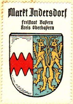 Wappen von Markt Indersdorf/Coat of arms (crest) of Markt Indersdorf