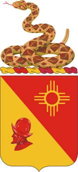 Coat of arms (crest) of the 202nd Field Artillery Regiment, New Mexico Army National Guard