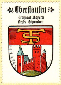 Wappen von Oberstaufen/Coat of arms (crest) of Oberstaufen