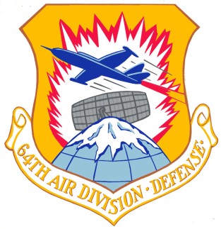 Coat of arms (crest) of the 64th Air Division, US Air Force