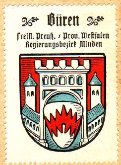 Wappen von Büren (Westfalen)/Coat of arms (crest) of Büren (Westfalen)