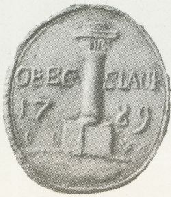 Seal (pečeť) of Sloup (Blansko)