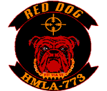 Coat of arms (crest) of the HMLA-773 Red Dog, USMC