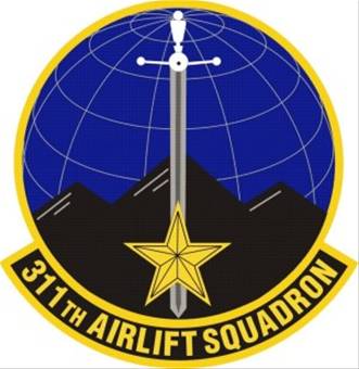 Coat of arms (crest) of the 311th Airlift Squadron, US Air Force