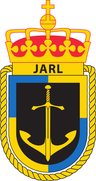 Coat of arms (crest) of the Coast Guard Vessel KV Jarl, Norwegian Navy