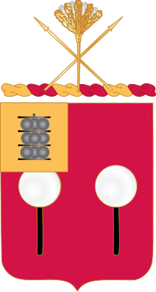 Coat of arms (crest) of 9th Field Artillery Regiment, US Army