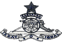 Coat of arms (crest) of the Regiment of Artillery, Indian Army