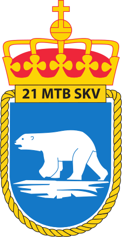 Coat of arms (crest) of the 21st Missile Torpedo Boat Squadron, Norwegian Navy