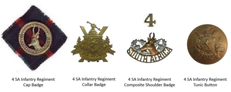 Coat of arms (crest) of the 4th South African Infantry Regiment, South African Army