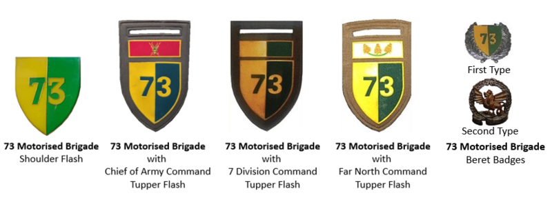 Coat of arms (crest) of the 73 Motorised Brigade, South African Army