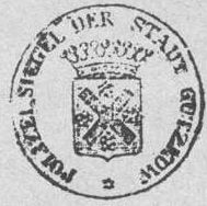Wappen von Gützkow/Arms (crest) of Gützkow