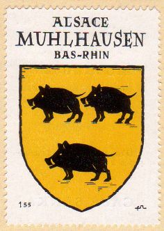 Blason de Mulhausen/Coat of arms (crest) of {{PAGENAME