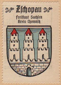 Wappen von Zschopau/Coat of arms (crest) of Zschopau