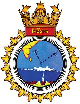 Coat of arms (crest) of the INS Nirdhesak, Indian Navy