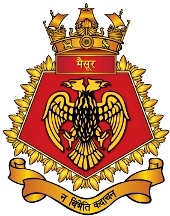 Coat of arms (crest) of the INS Mysore, Indian Navy