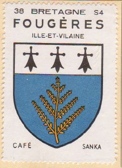Blason de Fougères/Coat of arms (crest) of {{PAGENAME