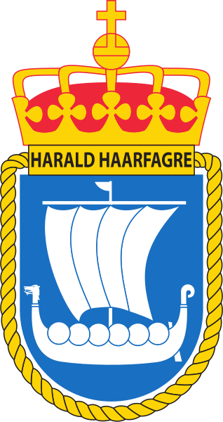 Coat of arms (crest) of the Basic Training Establisment KNM Harald Haarfagre, Norwegian Navy