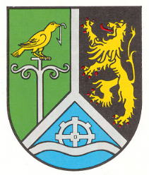 Wappen von Bruchmühlbach-Miesau/Arms (crest) of Bruchmühlbach-Miesau