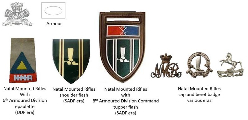 Coat of arms (crest) of the Natal Mounted Rifles, South African Army