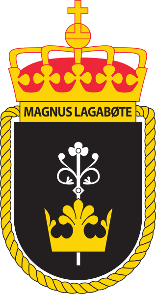 Coat of arms (crest) of the Patrol Vessel Magnus Lagabøte, Norwegian Navy