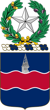 Arms of 142nd Infantry Regiment, Texas Army National Guard