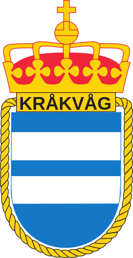Coat of arms (crest) of the Kråkvåg Fort, Norwegian Navy