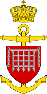 Coat of arms (crest) of the Minelayer Langeland (N42), Danish Navy