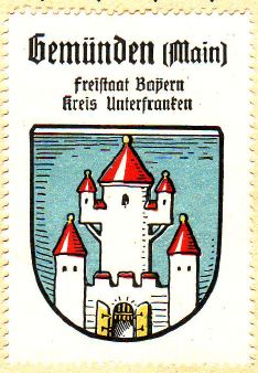 Wappen von Gemünden am Main/Coat of arms (crest) of Gemünden am Main