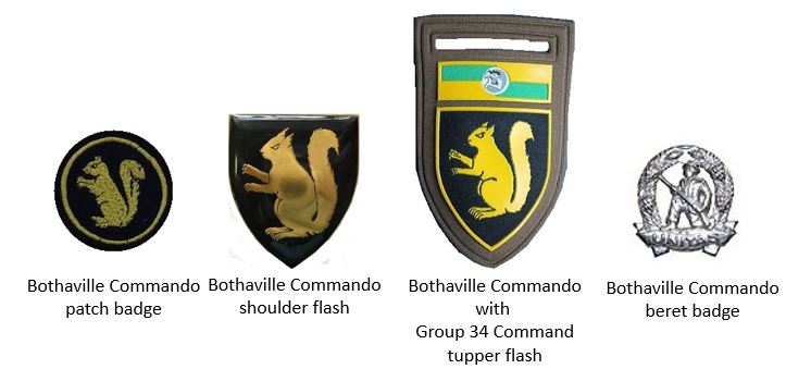 Coat of arms (crest) of the Bothaville Commando, South African Army