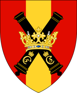 Arms of The Queen's Artillery Regiment, Danish Army