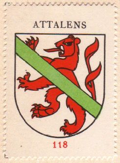 Wappen von/Blason de Attalens