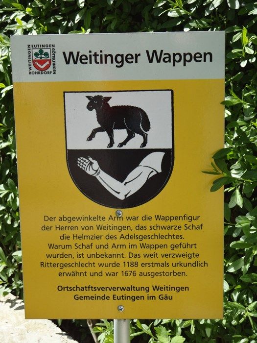 Wappen von Weitingen/Coat of arms (crest) of Weitingen