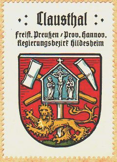 Wappen von Clausthal-Zellerfeld/Coat of arms (crest) of Clausthal-Zellerfeld