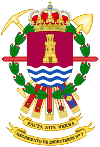 Coat of arms (crest) of the Engineer Regiment No 7, Spanish Army