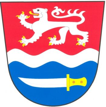 Arms (crest) of Hrdlořezy (Mladá Boleslav)