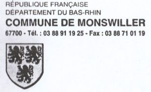 Blason de Monswiller/Coat of arms (crest) of {{PAGENAME