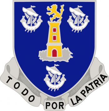 Arms of 295th Infantry Regiment, Puerto Rico Army National Guard