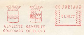Wapen van Goudriaan/Coat of arms (crest) of Goudriaan