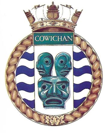 Coat of arms (crest) of the HMCS Cowichan, Royal Canadian Navy