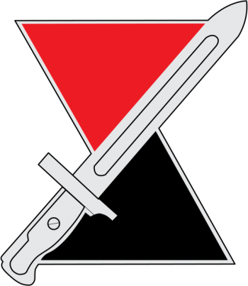 Coat of arms (crest) of 7th Infantry Division Hourglass Division, Bayonet Division, California Division, US Army