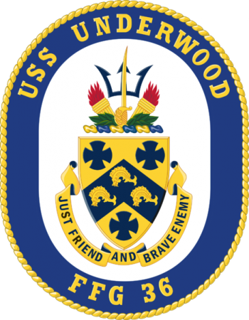 Coat of arms (crest) of the Frigate USS Underwood (FFG-36)